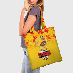 Сумка-шопер BRAWL STARS SALLY LEON В ЛЕТО, цвет: 3D-принт — фото 2