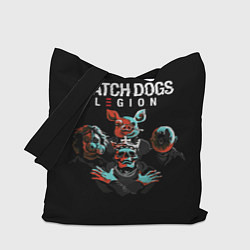 Сумка-шопер Watch Dogs Legion, цвет: 3D-принт