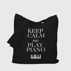 Сумка-шоппер Keep calm and play piano