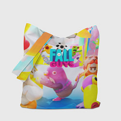 Сумка-шопер FALL GAYS ФОЛЛ ГАЙС, цвет: 3D-принт