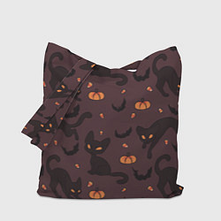 Сумка-шоппер Хэллоуиновский кот