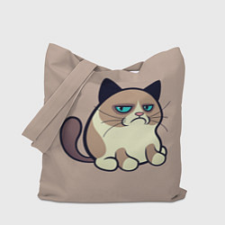 Сумка-шопер Великий Grumpy Cat, цвет: 3D-принт