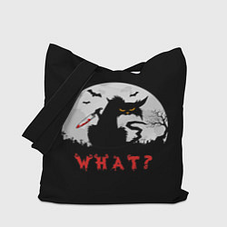 Сумка-шоппер What Cat Halloween