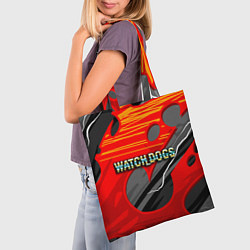 Сумка-шопер Watch Dogs Recing, цвет: 3D-принт — фото 2