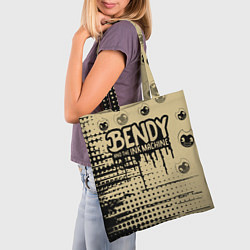 Сумка-шопер BENDY AND THE INK MACHINE, цвет: 3D-принт — фото 2