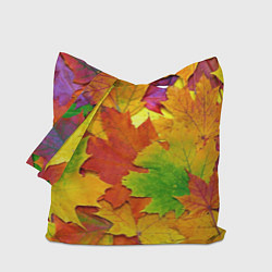 Сумка-шопер Осенние листья, цвет: 3D-принт