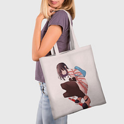 Сумка-шопер Обычная девушка, цвет: 3D-принт — фото 2