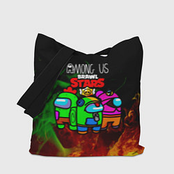 Сумка-шопер Among Us Brawl StarS, цвет: 3D-принт