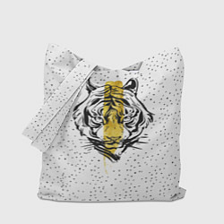 Сумка-шопер Золотой тигр, цвет: 3D-принт