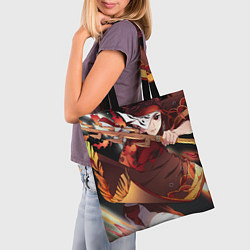 Сумка-шопер КЛИНОК РАССЕКАЮЩИЙ ДЕМОНОВ, цвет: 3D-принт — фото 2