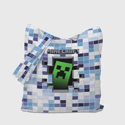 Сумка-шопер Minecraft S, цвет: 3D-принт