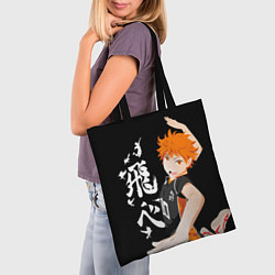 Сумка-шопер ВОЛЕЙБОЛ!! HAIKYUU!!, цвет: 3D-принт — фото 2