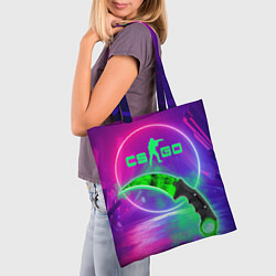 Сумка-шопер CS GO Керамбит, цвет: 3D-принт — фото 2