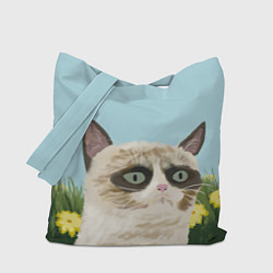 Сумка-шопер Grumpy Cat, цвет: 3D-принт