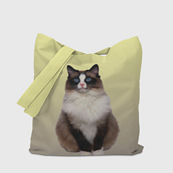 Сумка-шопер Персидская пушистая кошка, цвет: 3D-принт