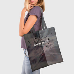 Сумка-шопер Clubhouse Клабхаус лого бразги, цвет: 3D-принт — фото 2