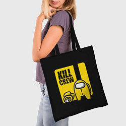 Сумка-шопер Among Us Kill Bill, цвет: 3D-принт — фото 2