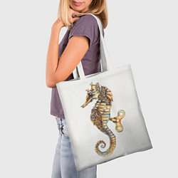 Сумка-шопер Морской конёк, цвет: 3D-принт — фото 2