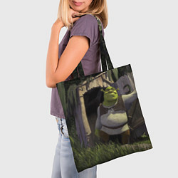 Сумка-шопер Shrek: Somebody Once Told Me, цвет: 3D-принт — фото 2