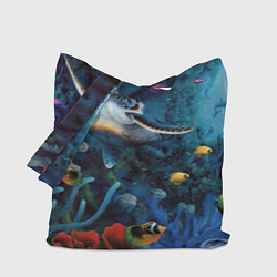 Сумка-шопер Морская черепаха, цвет: 3D-принт