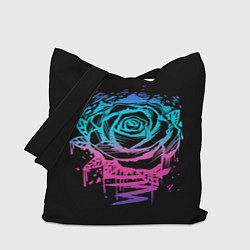Сумка-шопер Неоновая Роза Neon Rose, цвет: 3D-принт