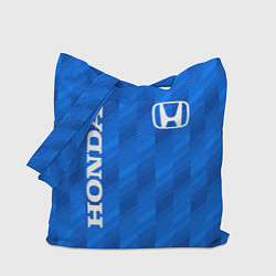 Сумка-шопер HONDA BLUE ХОНДА СИНИЙ, цвет: 3D-принт