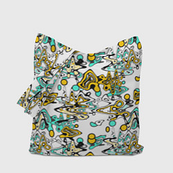 Сумка-шоппер Абстрактный современный узор в стиле граффити