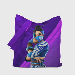 Сумка-шопер Fortnite Blue Jade, цвет: 3D-принт