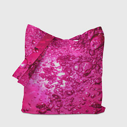 Сумка-шопер Розовые Пузырьки, цвет: 3D-принт