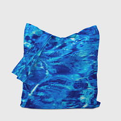 Сумка-шоппер Голубая Вода Текстура