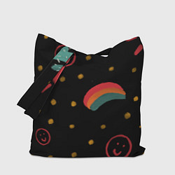 Сумка-шопер Красочное детство, цвет: 3D-принт