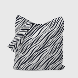 Сумка-шоппер Черно-белый полосатый тигровый
