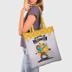 Сумка-шопер Dab zombie halloween, цвет: 3D-принт — фото 2