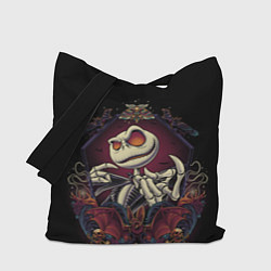 Сумка-шопер Скелет Хэллоуин, цвет: 3D-принт