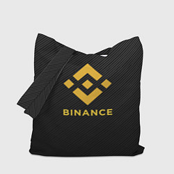 Сумка-шопер БИНАНС ЛОГО CARBON BINANCE LOGO, цвет: 3D-принт