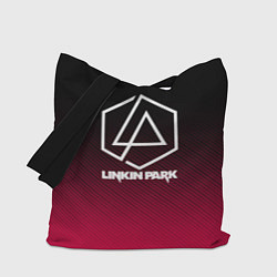 Сумка-шопер LINKIN PARK LOGO CARBON, цвет: 3D-принт