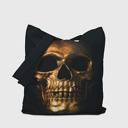 Сумка-шопер Gold Skull, цвет: 3D-принт