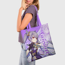 Сумка-шопер Геншин импакт: Кэ Цин, цвет: 3D-принт — фото 2
