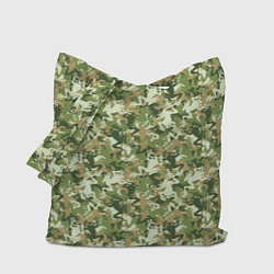 Сумка-шопер Лягушки камуфляж, цвет: 3D-принт