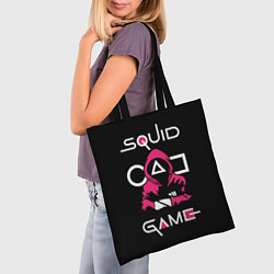 Сумка-шопер Squid game: guard-killer, цвет: 3D-принт — фото 2