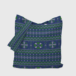 Сумка-шопер Узорный свитер, цвет: 3D-принт