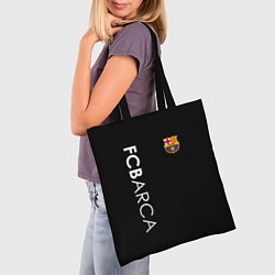 Сумка-шопер FC BARCA BLACK STYLE, цвет: 3D-принт — фото 2
