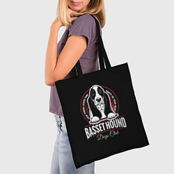 Сумка-шопер Бассет-Хаунд Basset Hound, цвет: 3D-принт — фото 2