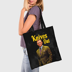 Сумка-шопер Достать ножи Knives Out, цвет: 3D-принт — фото 2