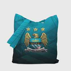 Сумка-шопер Manchester City Teal Themme, цвет: 3D-принт