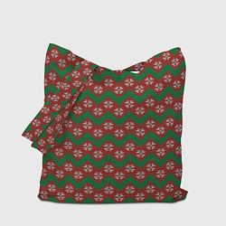 Сумка-шоппер Knitted Snowflake Pattern