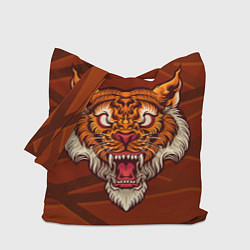 Сумка-шопер Тигр Evil, цвет: 3D-принт