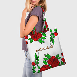 Сумка-шопер Татьяна в розах, цвет: 3D-принт — фото 2