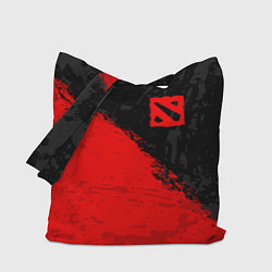 Сумка-шоппер DOTA 2 RED LOGO, БРЫЗГИ КРАСОК