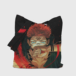 Сумка-шопер СУКУНА МАГИЧЕСКА БИТВА ДЕМОН, цвет: 3D-принт